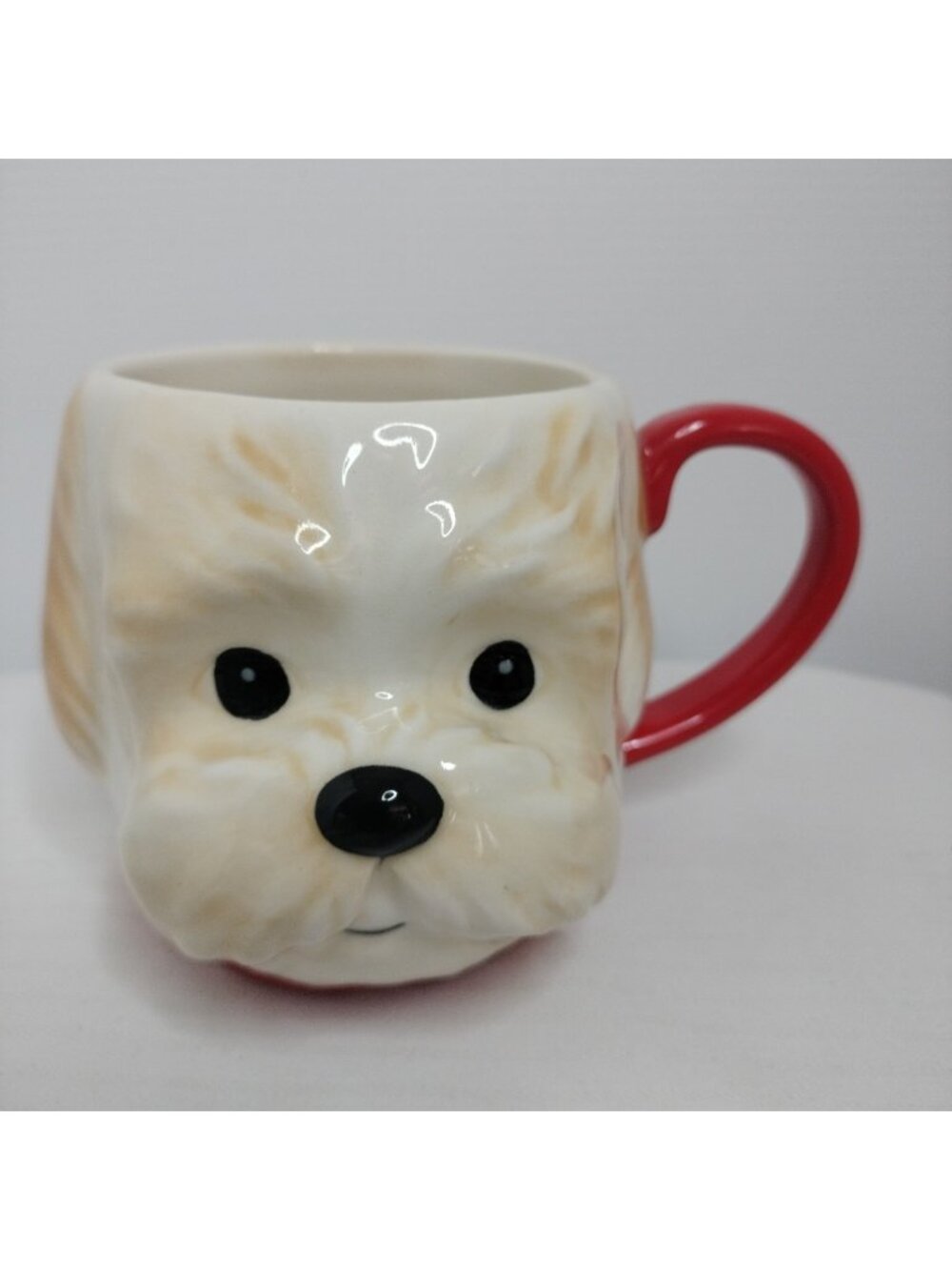 West Elm Poodle Dog Cavapoo Coffee Mug Mug New 3"1/4x4"1/4
